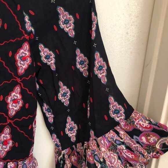 RAGA Alice Cropped Ruffle Cold Shoulder Top.Size M - Picture 9 of 12